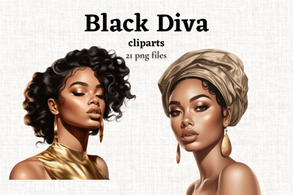 Celebrate Melanin with Black Diva Clipart