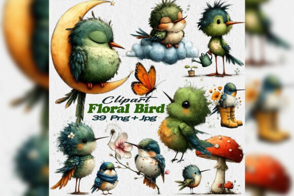 Elevate Your Designs with Hummingbird PNG Clipart Spring Floral