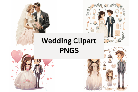 Elevate Your Wedding Projects with Elegant Clipart