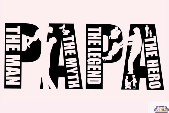 Papa SVG PNG Design: Father's Day Design for Every Project