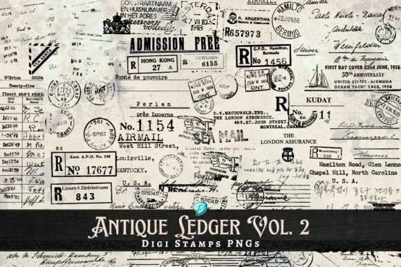 Uncovering Authenticity with Antique Ledger Digi Stamps Vol. 2