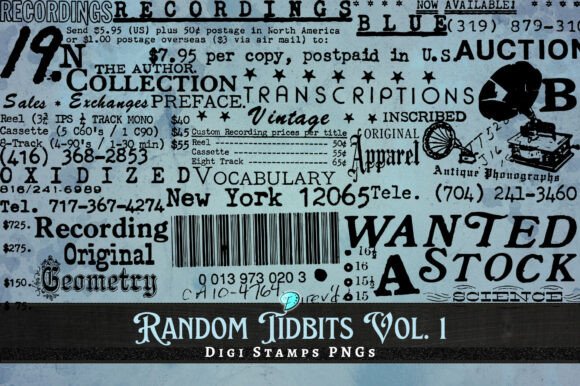 Vintage Tidbits Vol. 1: Unlocking Digital Charm for Modern Crafters